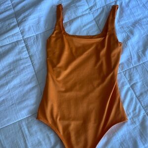 Live in the Moment Orange Bodysuit Size Small